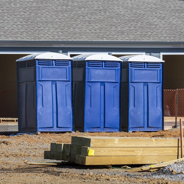 what is the maximum capacity for a single portable restroom in Indian Village IN